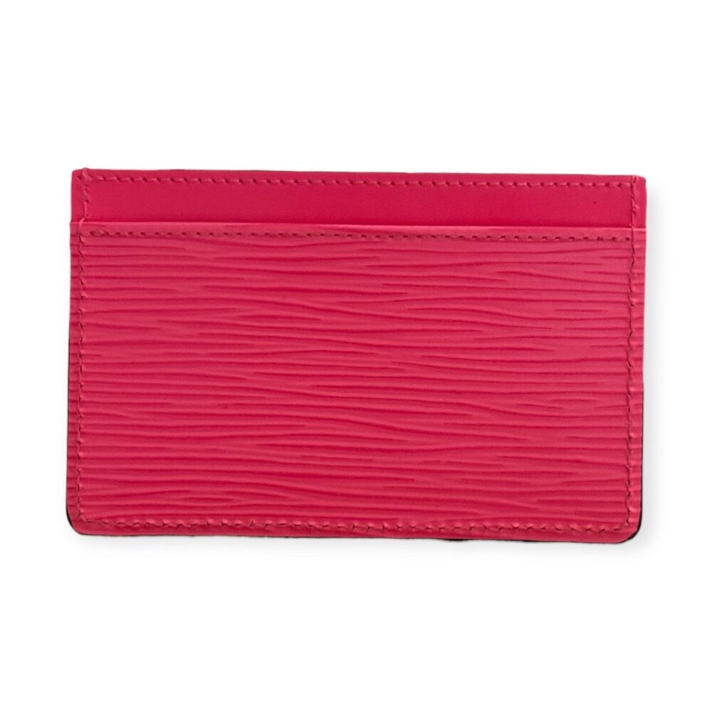Authentic Louis Vuitton Epi Leather Card Holder | Hot Pink | Box + Bag - Picture 3 of 6